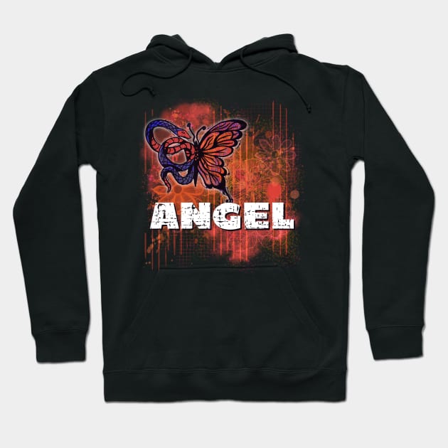 Angel gothic girl fairy grunge design Hoodie by Quirky And Funny Animals